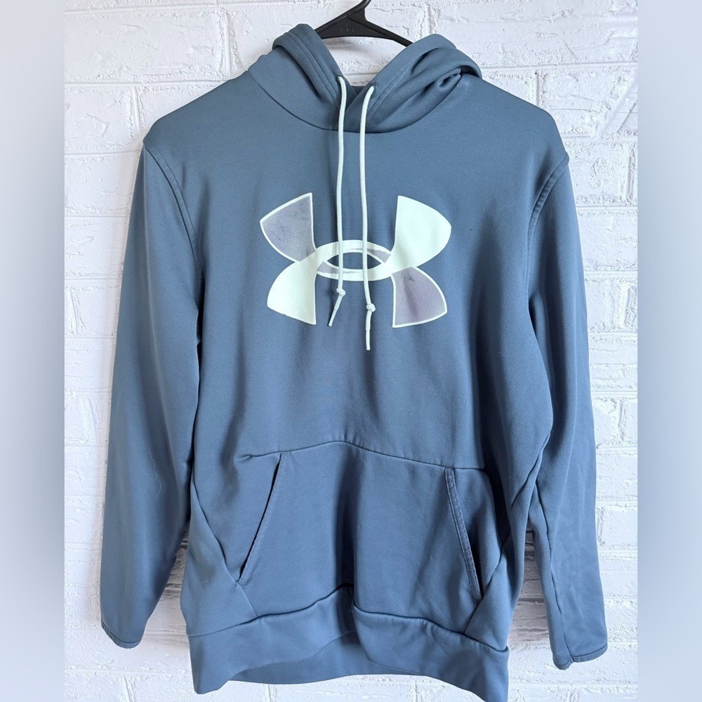 Under Armour ColdGear Mens Hoodie Loose Fit Size Medium Blue